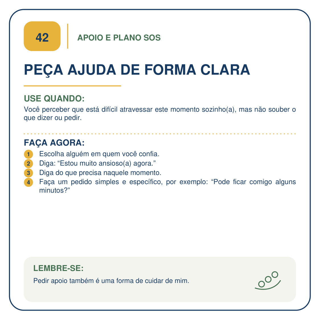 Carta 44 — Escolha sua pessoa de apoio