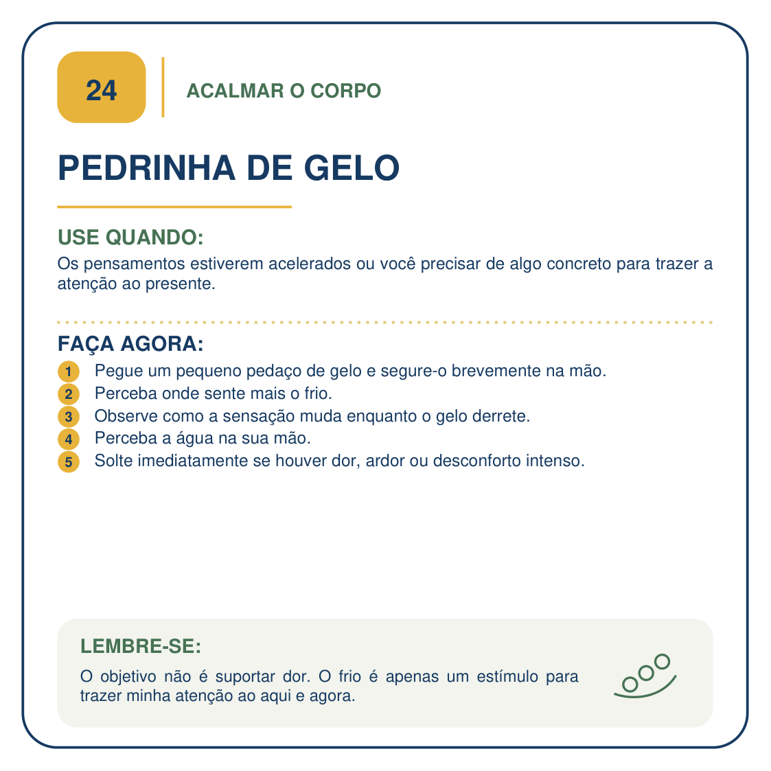 Carta 24 — Pedrinha de gelo